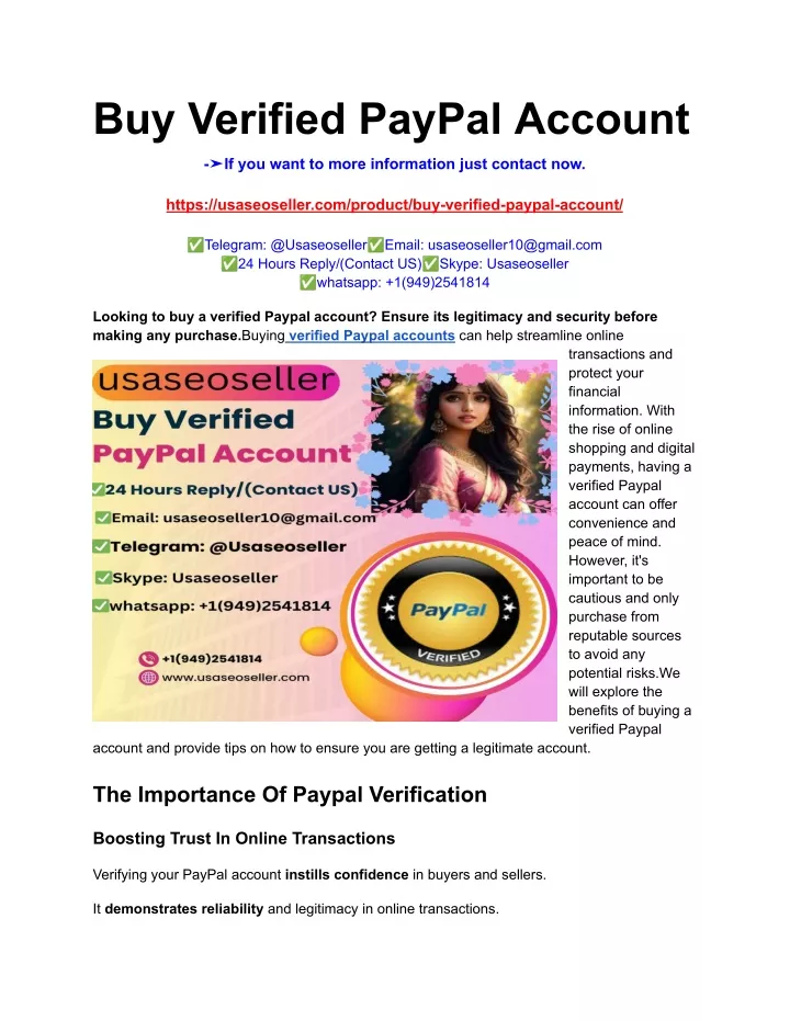 Ppt - Buy Verified Paypal Account (1) Powerpoint Presentation, Free 