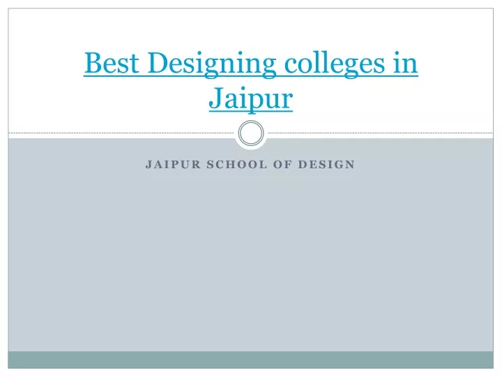best designing colleges in jaipur