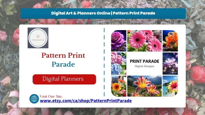 digital art planners online pattern print parade