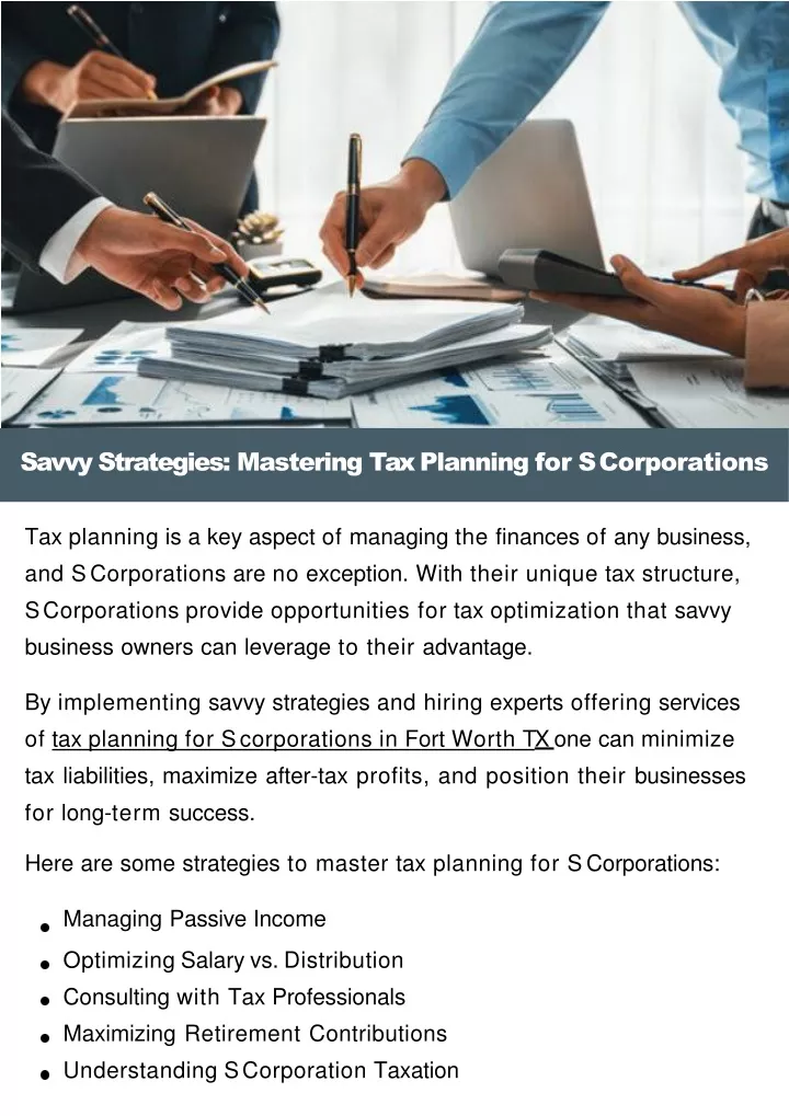 savvy strategies mastering tax planning