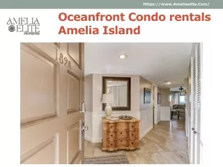 Oceanfront Condo rentals Amelia Island