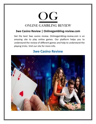 3we Casino Review | Onlinegambling-review.com