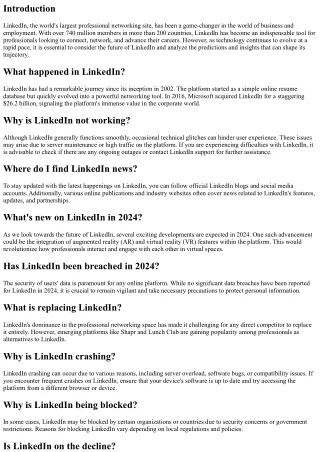 The Future of LinkedIn: Predictions and Insights