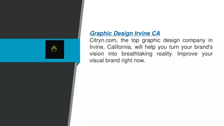 graphic design irvine ca citryn