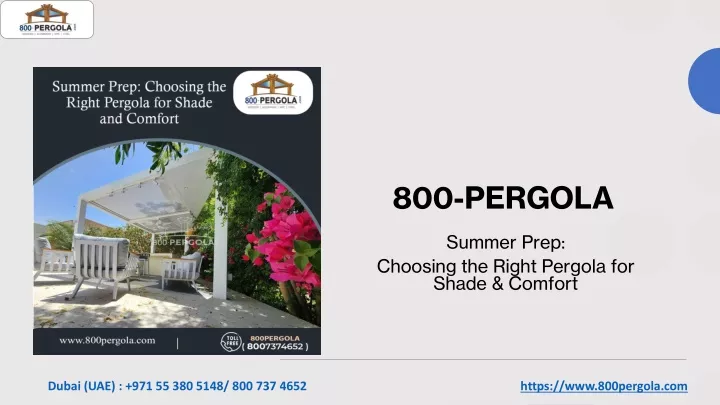 800 pergola