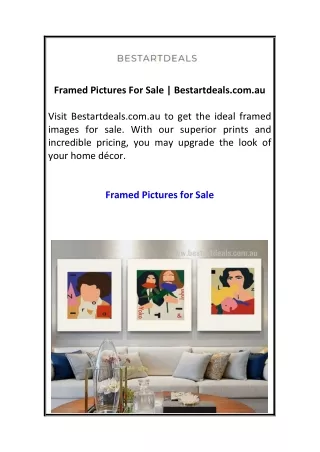 Framed Pictures For Sale  Bestartdeals.com.au