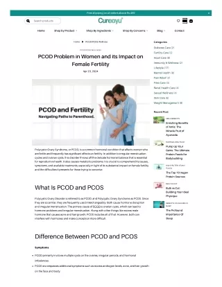 PCOD Problem in Women and its Impact on Female Fertility