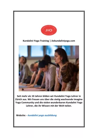 Kundalini-Yoga-Training | Jiokundaliniyoga.com