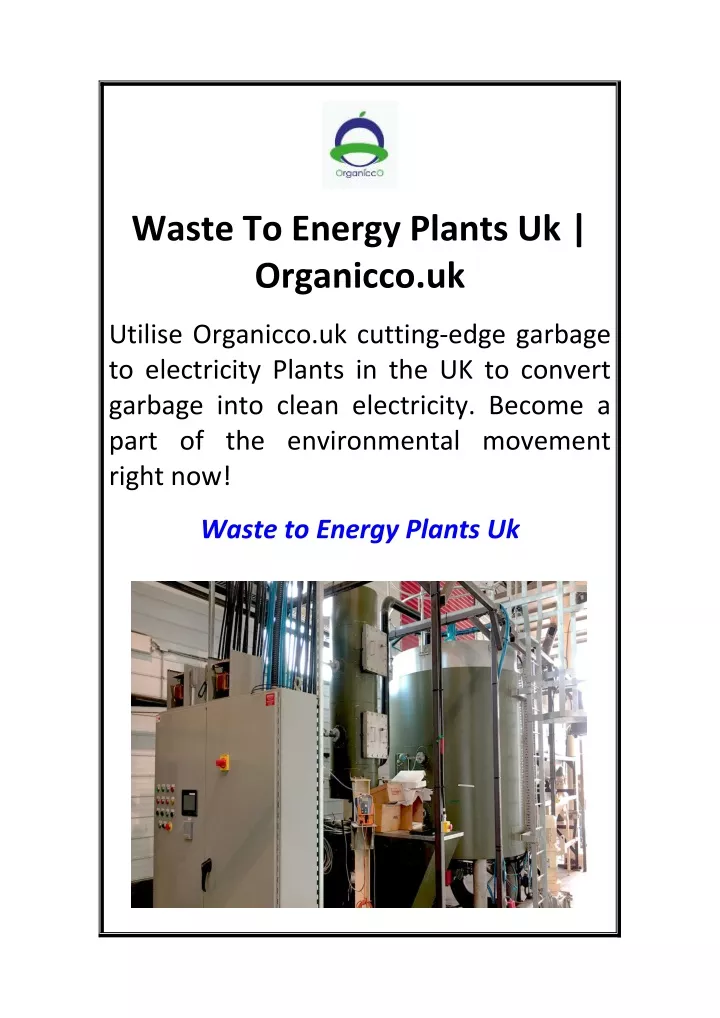 waste to energy plants uk organicco uk