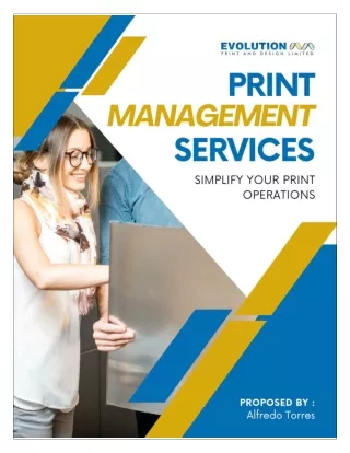 Enhance Efficiency with Print Management Services from Evolution Print & Design