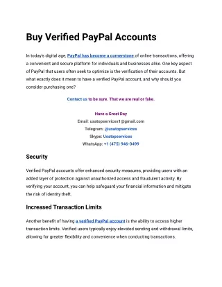 buy verified paypal accounts