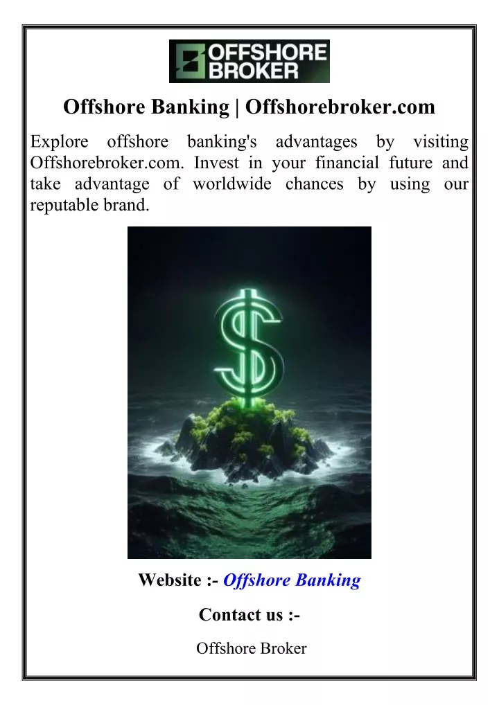 offshore banking offshorebroker com