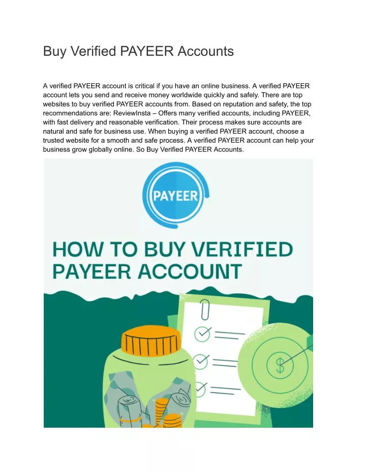 buy verified payeer accounts