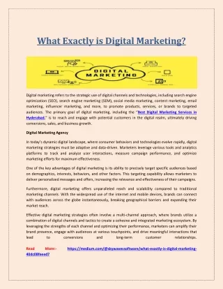 What Exactly is Digital Marketing?