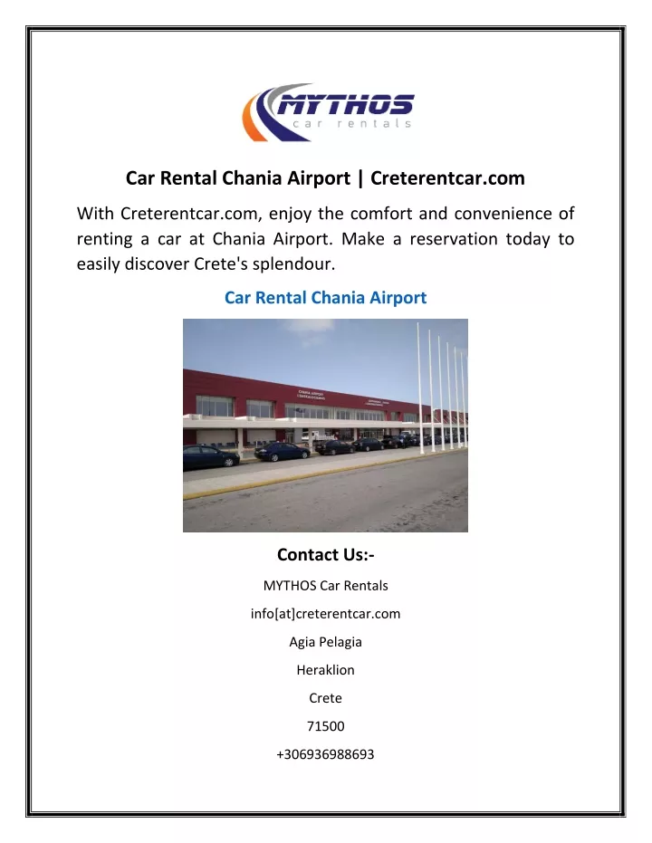 car rental chania airport creterentcar com