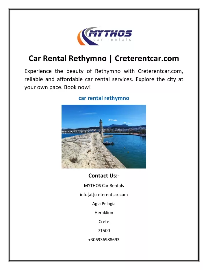 car rental rethymno creterentcar com