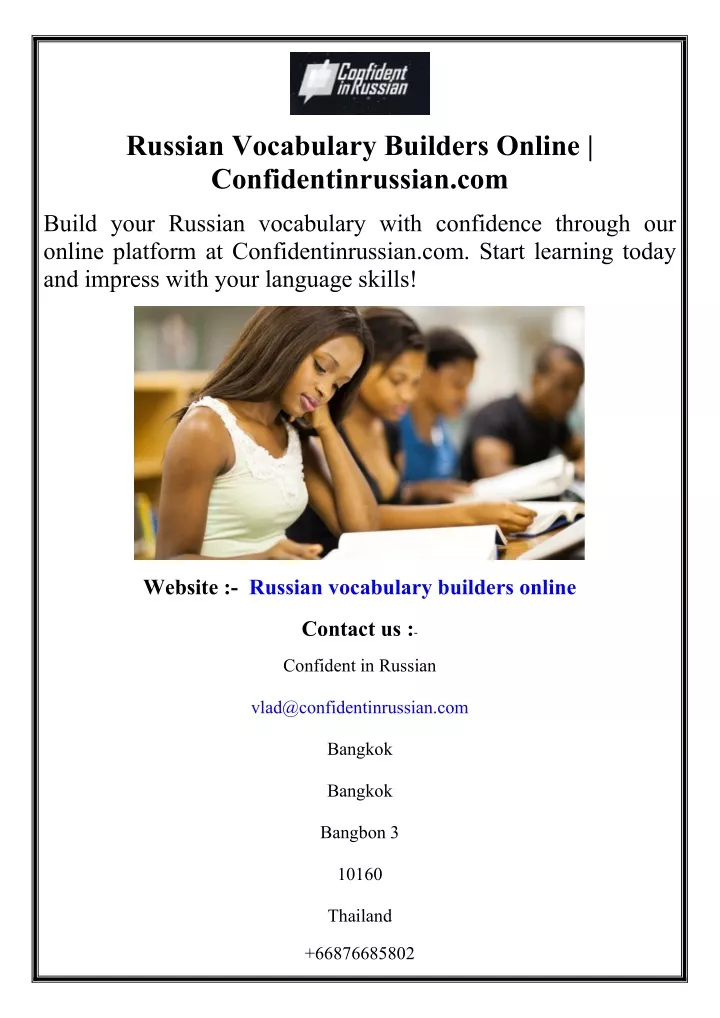 russian vocabulary builders online