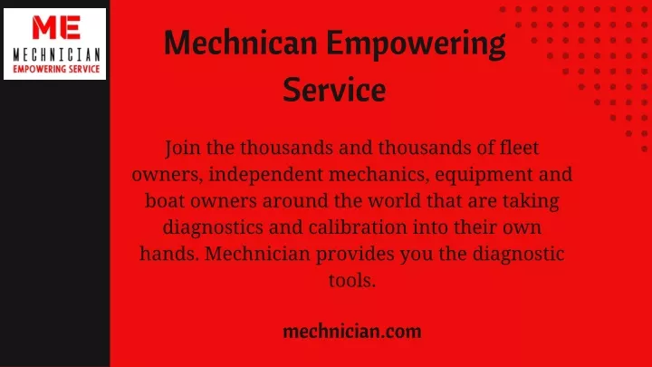 mechnican empowering service