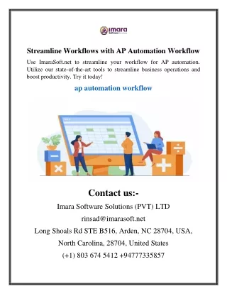 Streamline Workflows with AP Automation Workflow