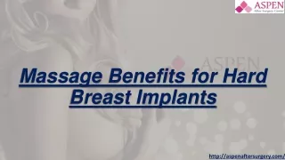 Massage Benefits for Hard Breast Implants