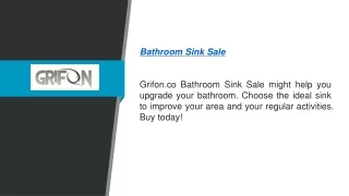 Bathroom Sink Sale  Grifon.co
