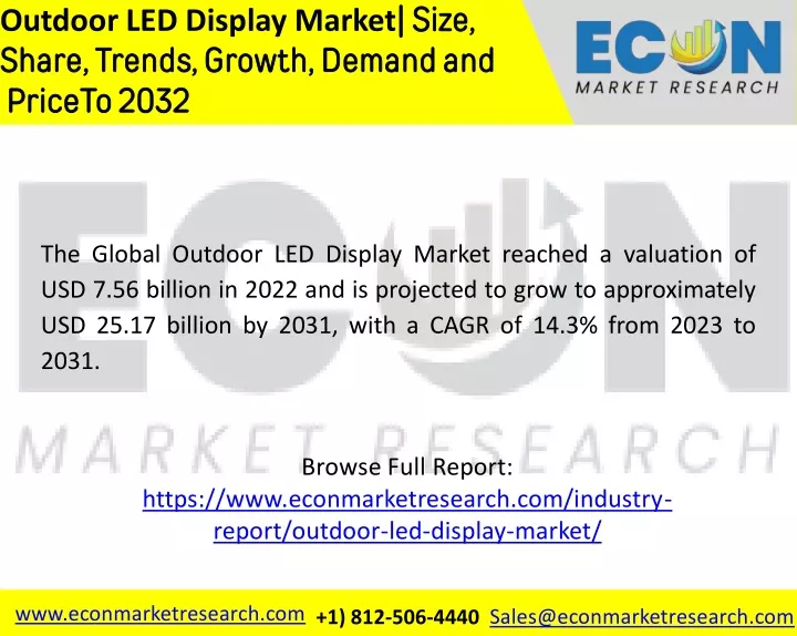 outdoor led display market size share trends