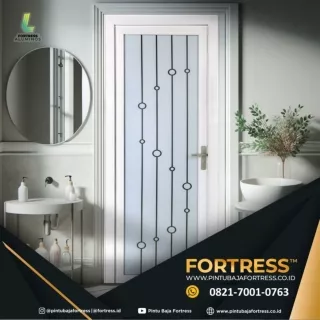 TERKINI!!! WA 0821 7001 0763 (FORTRESS) Estetik Pintu Aluminium Warna Putih di Sorong