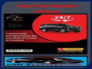 Luxury Event Limousines in Houston