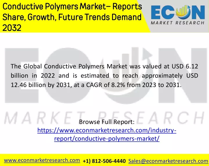 conductive polymers market reports share growth
