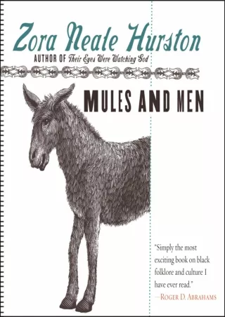 PDF/READ❤  Mules and Men