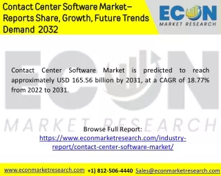 Contact Center Software Market