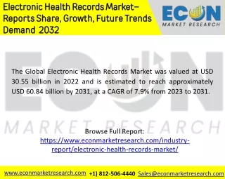 electronic health records market reports share