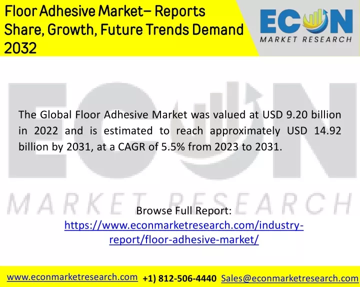 floor adhesive market reports share growth future