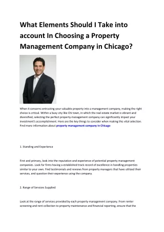 property management company in Chicago