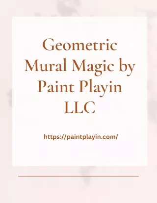 Transforming spaces with geometric mural magic