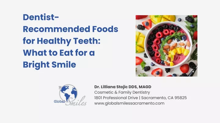 dentist recommended foods for healthy teeth what