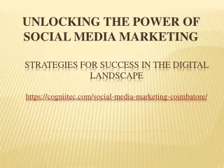 Social Media Marketing Company Coimbatore