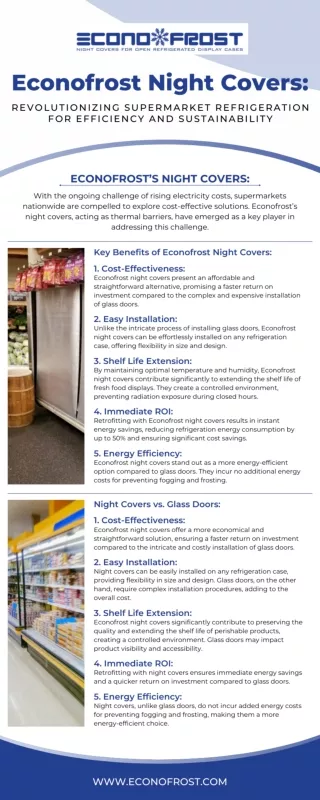 Econofrost Night Covers Revolutionizing Supermarket Refrigeration for Efficiency and Sustainability