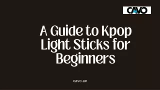 A Guide to Kpop Light Sticks for Beginners