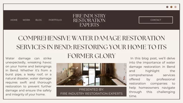 fire industry restoration experts