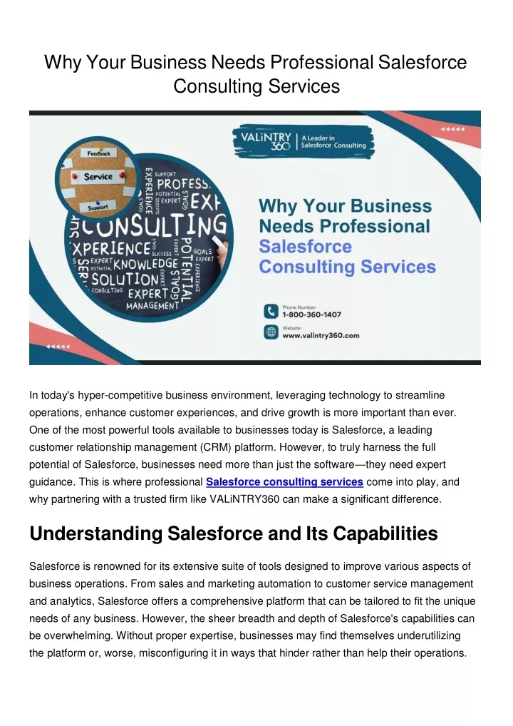 why your business needs professional salesforce