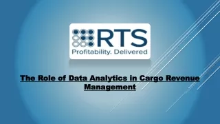 The Role of Data Analytics in Cargo Revenue Management