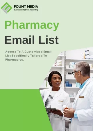 Pharmacy Email List - PDF