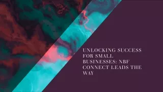 Unlocking Success for Small Businesses: NBF Connect Leads the Way