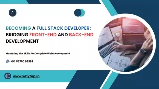 Becoming a Full Stack Developer Bridging Front-End and Back-End Development