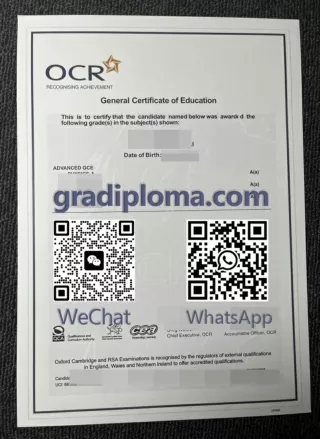 How to get a fake OCR GCE certificate replacement online?