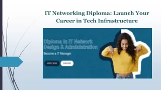 IT Networking Diploma Launch Your Career in Tech Infrastructure