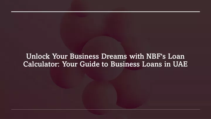 unlock your business dreams with nbf s loan