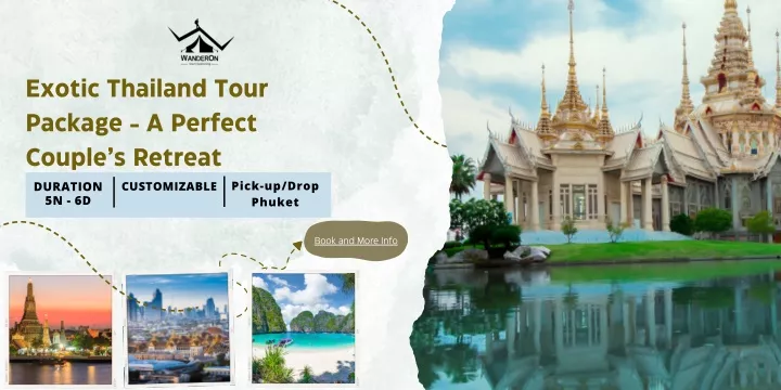 exotic thailand tour package a perfect couple