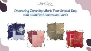 Mark Your Special Day with MultiFaith Invitation Cards